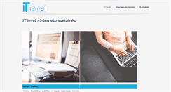 Desktop Screenshot of itlevel.lt